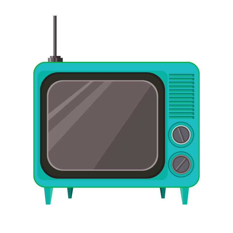 ブラウン管テレビ Tv のイラスト素材 商用可能な無料 フリー のイラスト素材ならストックマテリアル