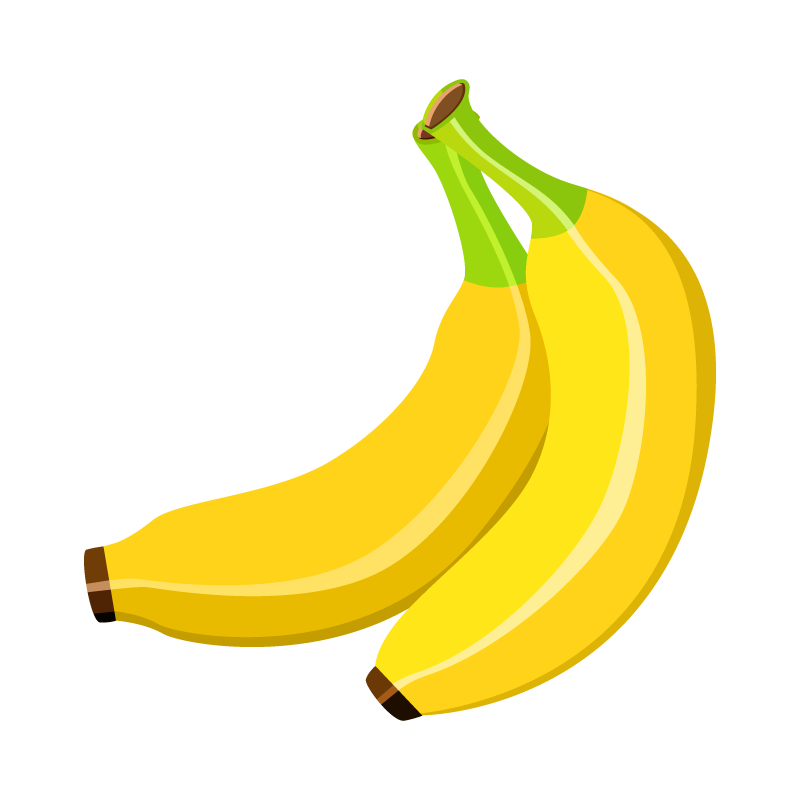 バナナのイラスト素材 | 商用可能な無料(フリー)のイラスト素材ならストックマテリアル