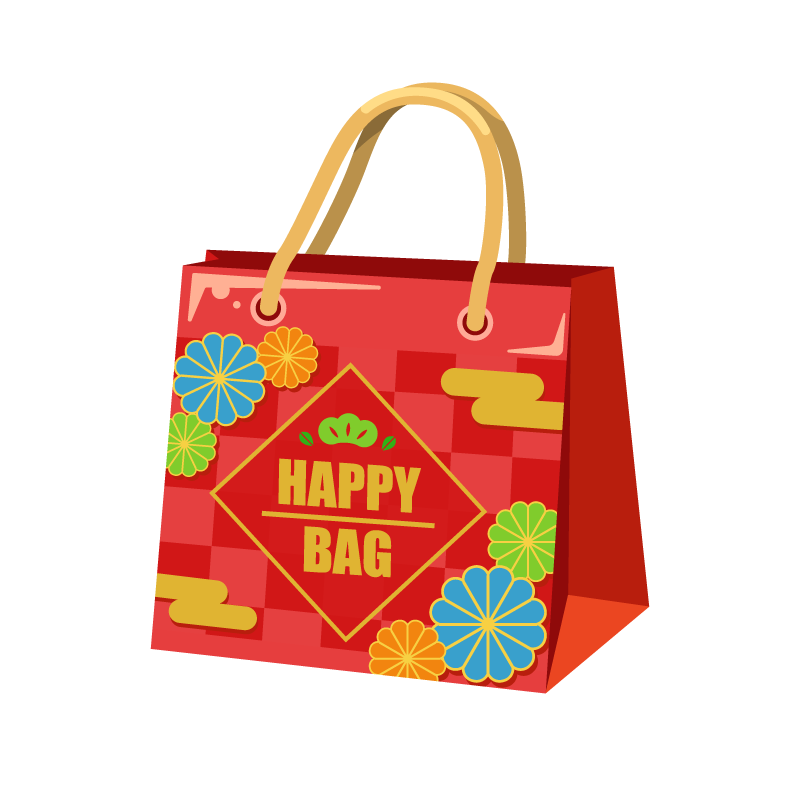 ひざ丈ワンピースhappy bag.