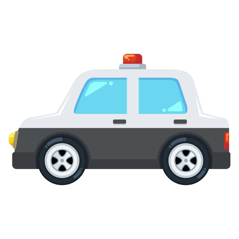 パトカー 自動車 警察車両 のイラスト素材 商用可能な無料 フリー のイラスト素材ならストックマテリアル