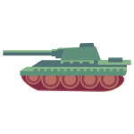 戦車のイラスト素材